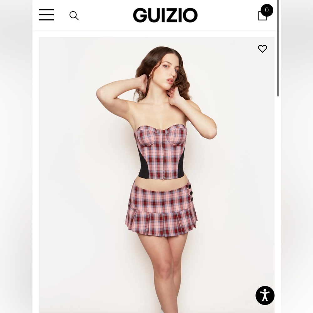 Danielle guizo paix corset skirt set size small like brand new worn once